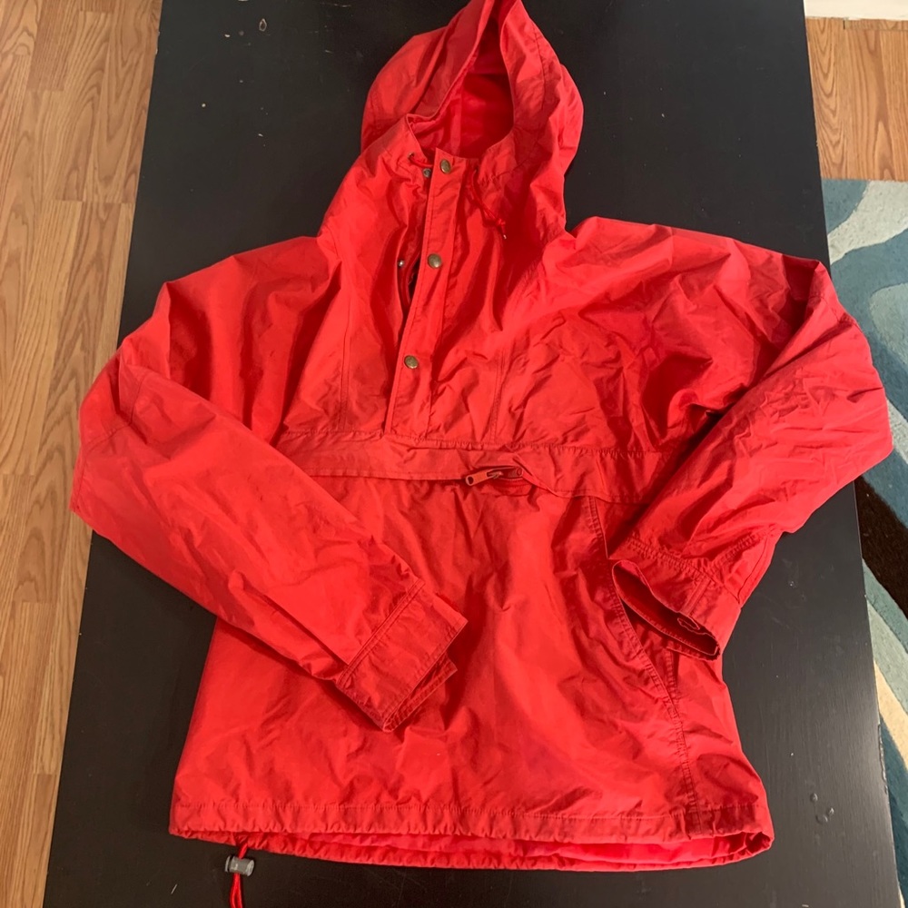 Vintage ems pullover jacket red large